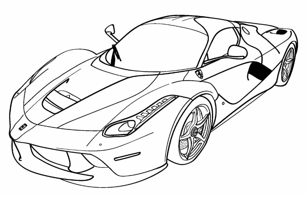 Desenhos de Ferrari para colorir - Dicas Práticas