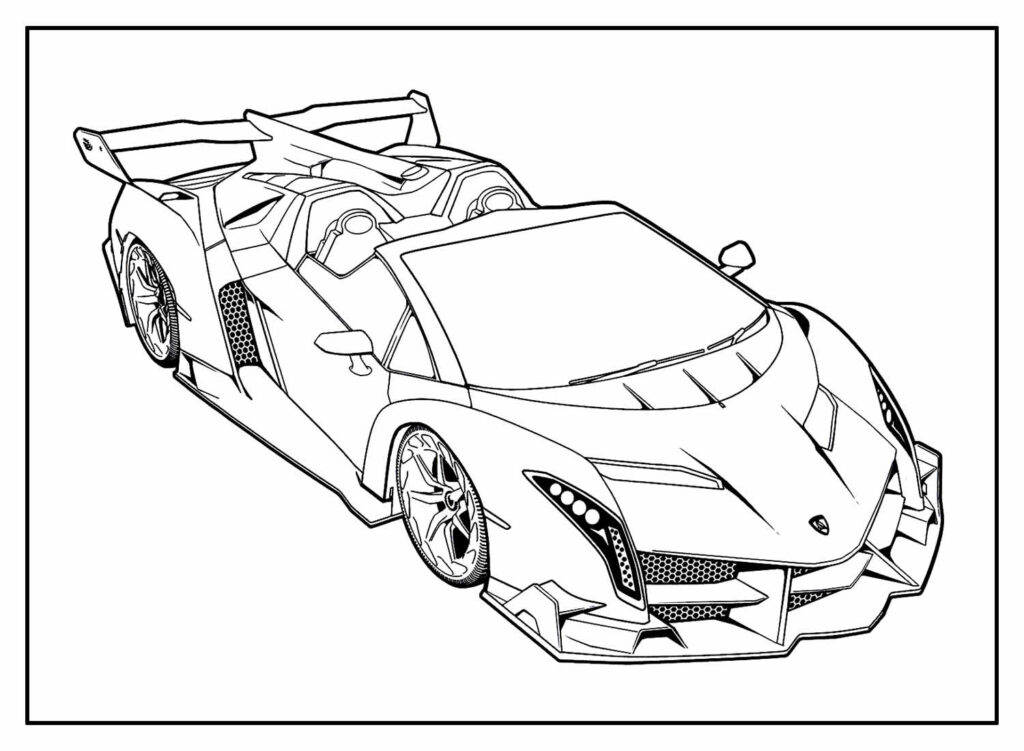 Imagem de Ferrari para colorir