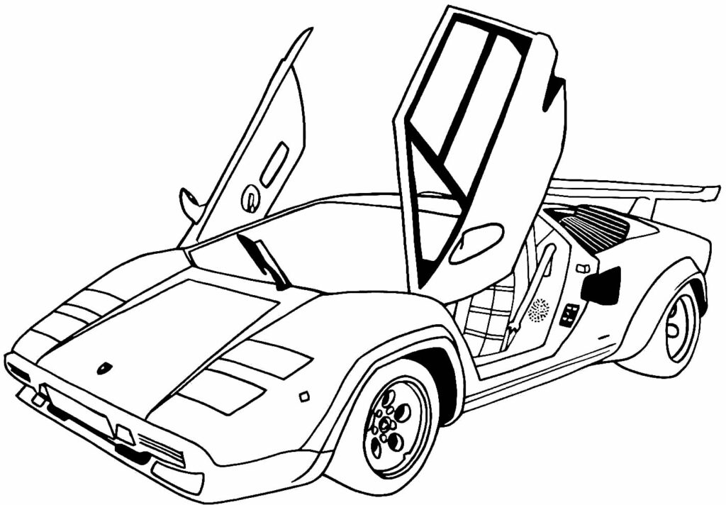 Desenho para colorir de Ferrari