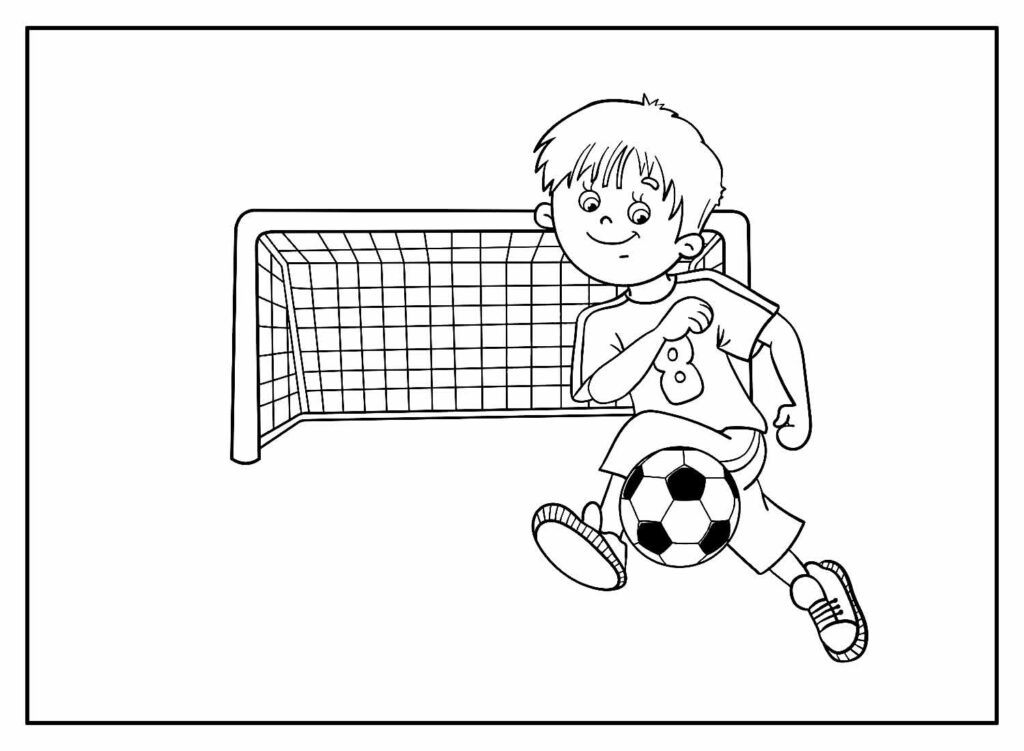Desenho de Futebol para colorir