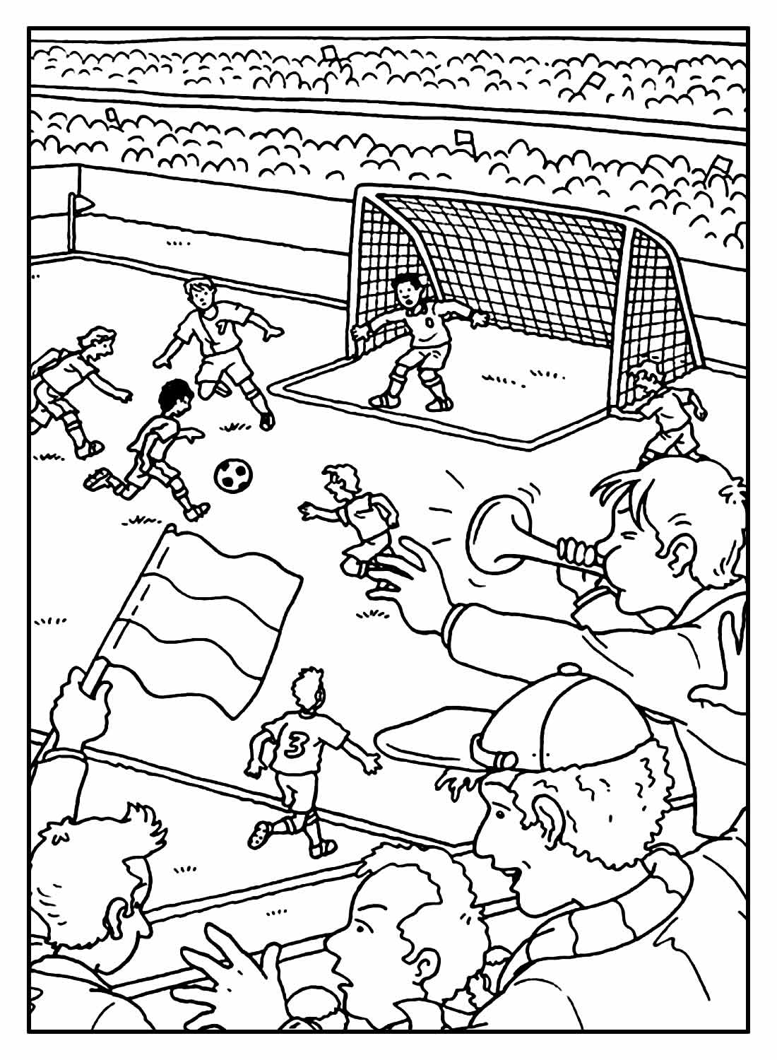 Desenhos de Futebol para colorir - Bora Colorir
