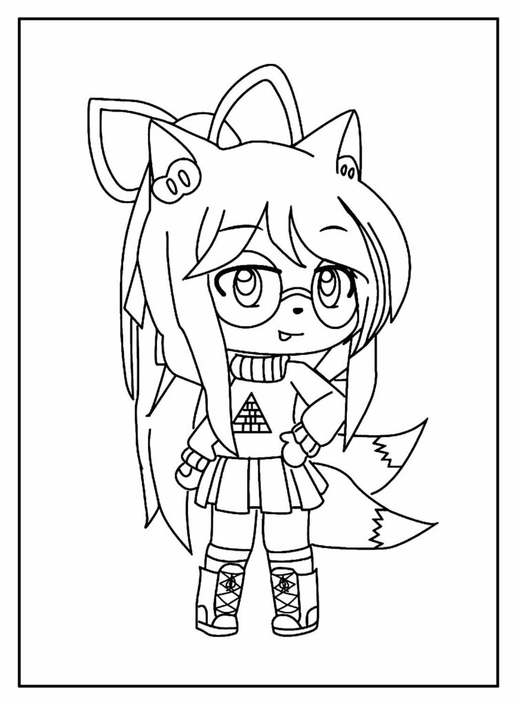 30+ Desenhos para colorir Gacha Life - Pop Lembrancinhas