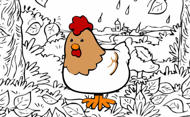 Como Desenhar Uma Galinha 🐔 Desenhar E Colorir Uma Galinha Arco íris 🌈  Desenhos Para Crianças 