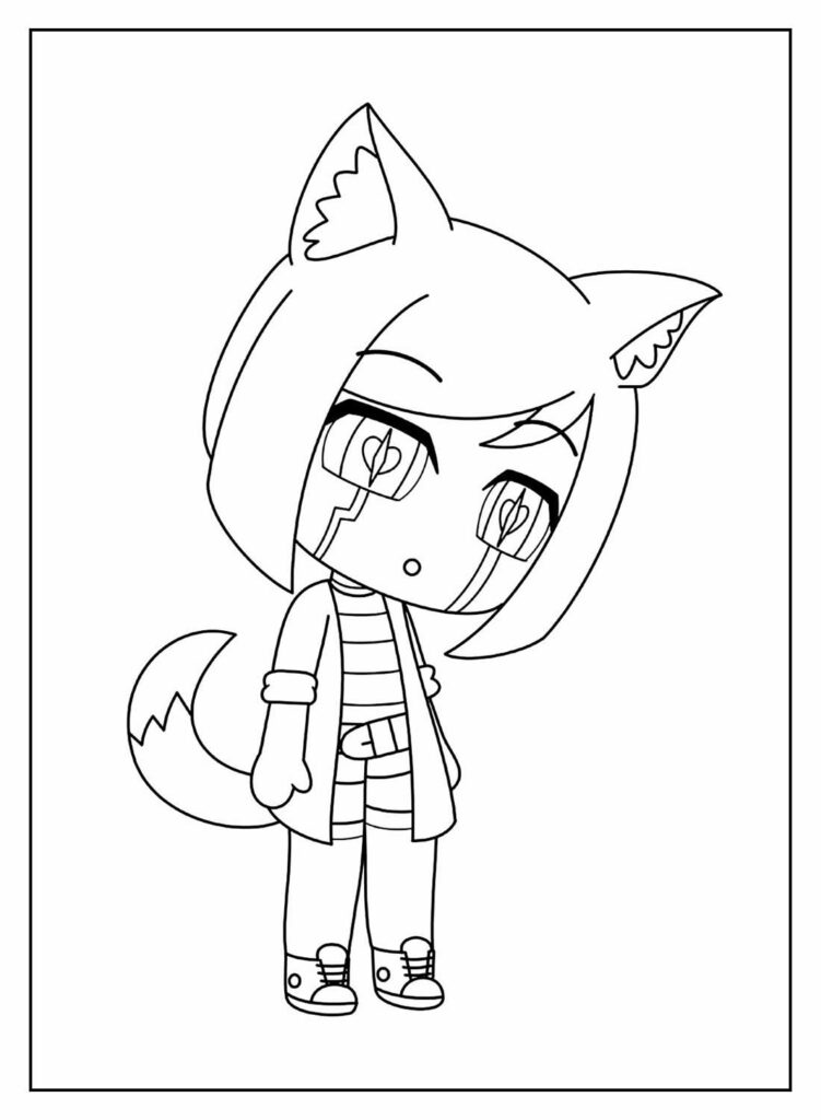 Desenhos de Gacha Life para colorir - Bora Colorir