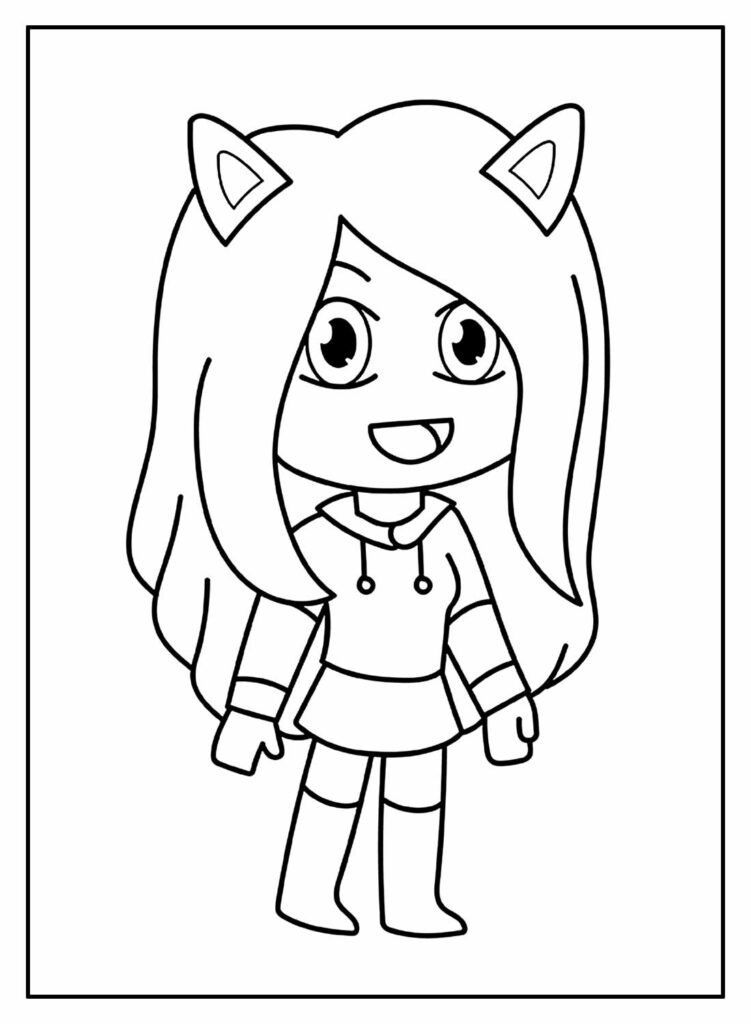 30+ Desenhos para colorir Gacha Life - Pop Lembrancinhas