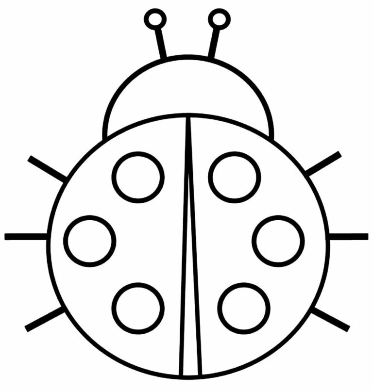Desenhos de Joaninha para colorir - Bora Colorir