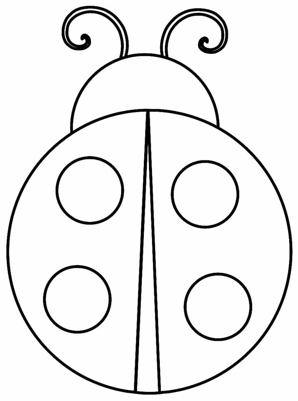Desenhos de Joaninha para colorir - Bora Colorir