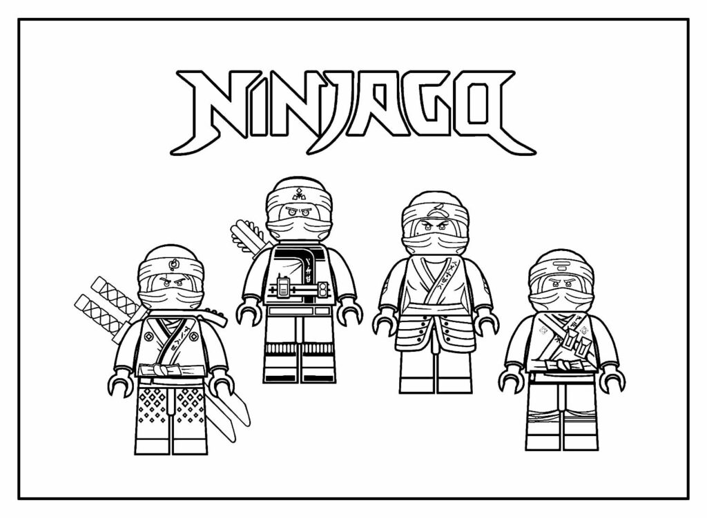 Colorir desenhos do Lego Ninjago