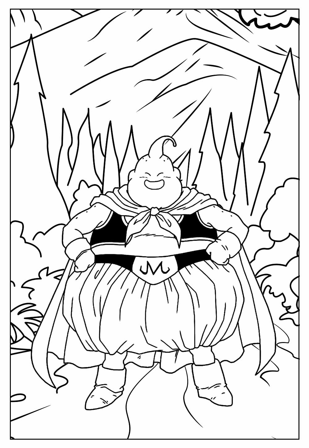 Desenhos de Majin Boo para Colorir