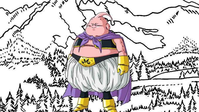 Desenhos de Majin Boo para colorir