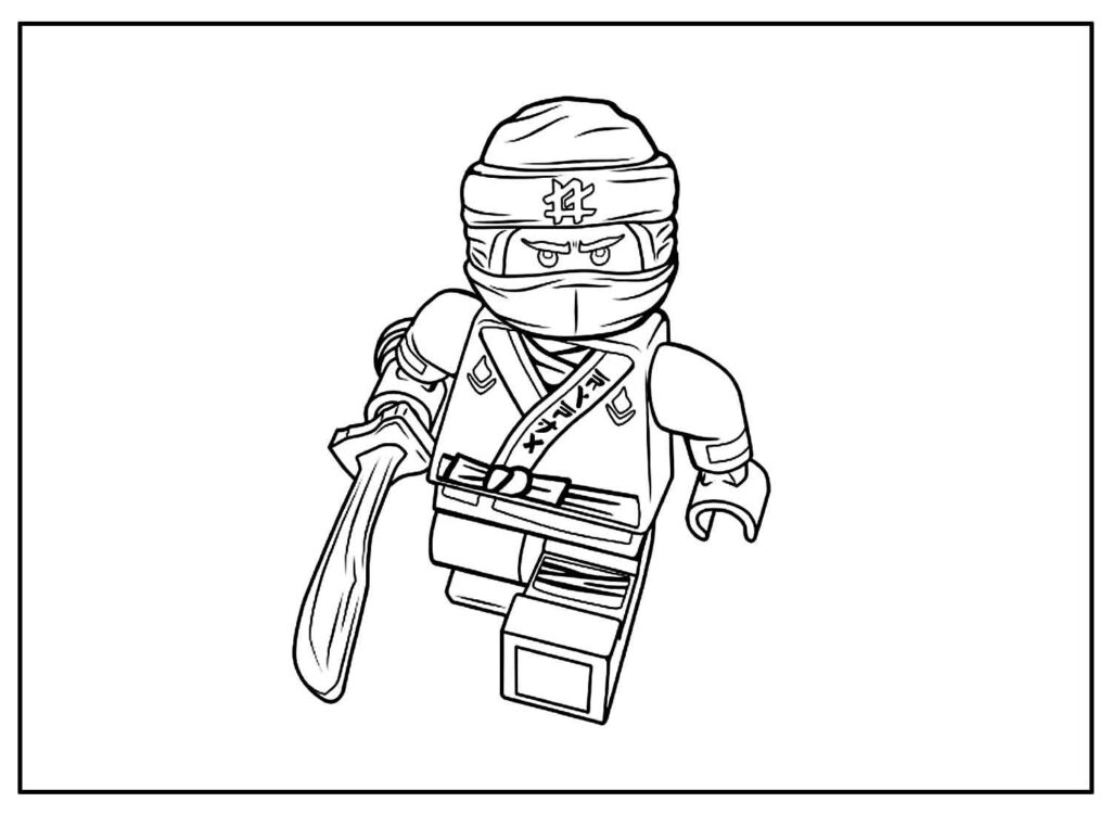 Desenho Para Colorir ninja - Imagens Grátis Para Imprimir - img 10750