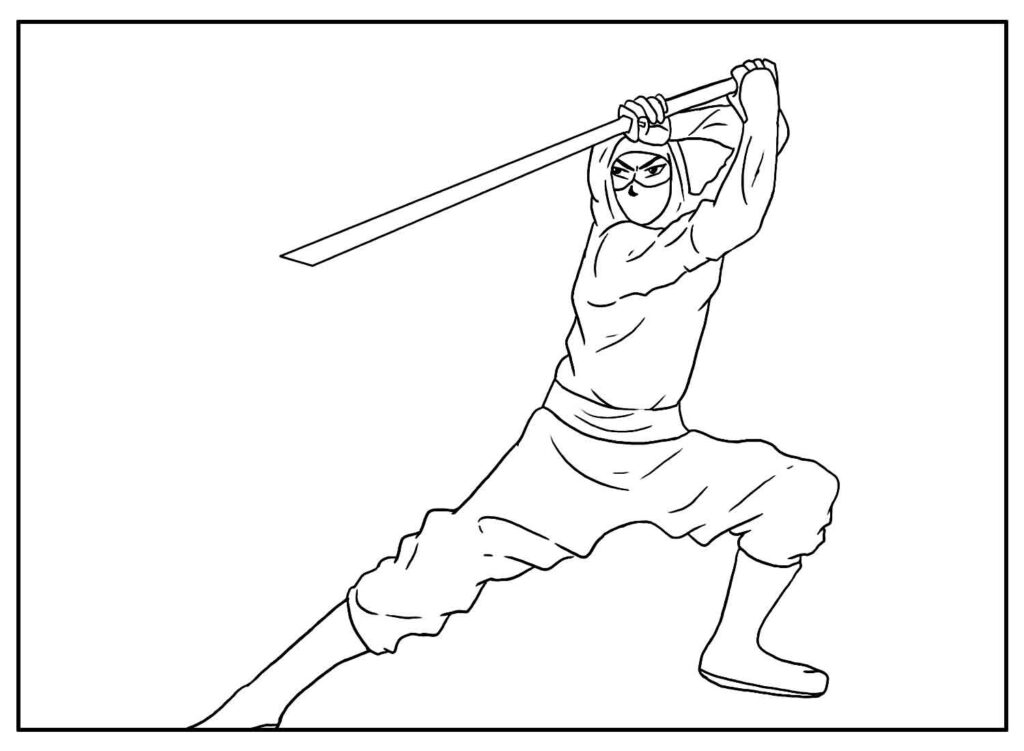 Desenho de Poder Ninja para colorir