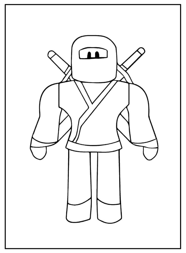 Desenho Para Colorir ninja - Imagens Grátis Para Imprimir - img 10750