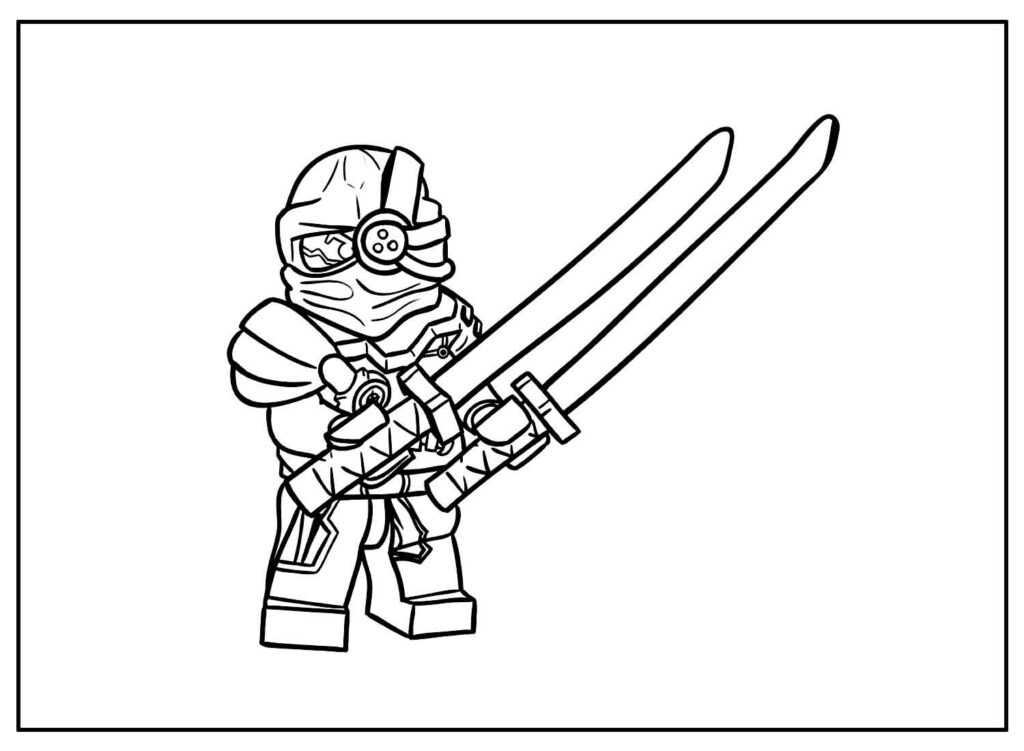 Desenho Para Colorir ninja - Imagens Grátis Para Imprimir - img 10750