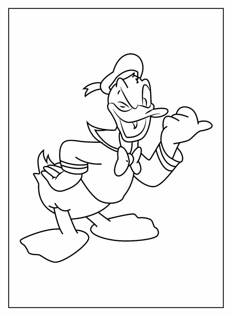 Desenhos Pato Donald Colorir