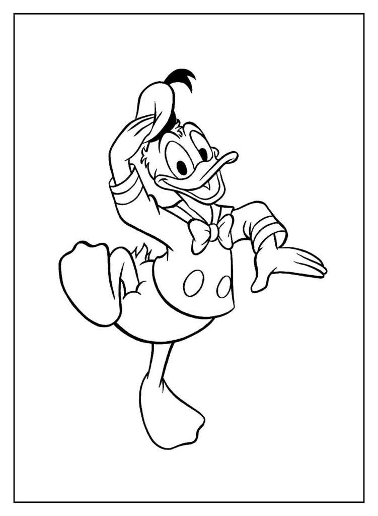 Colorir imagens do Pato Donald