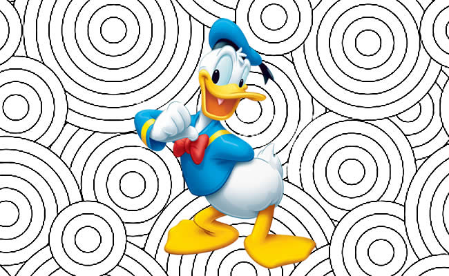 Desenhos de Pato Donald para colorir