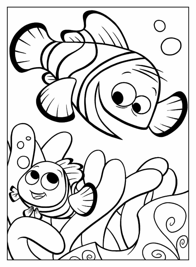 Desenhos de Procurando Nemo para colorir - Bora Colorir
