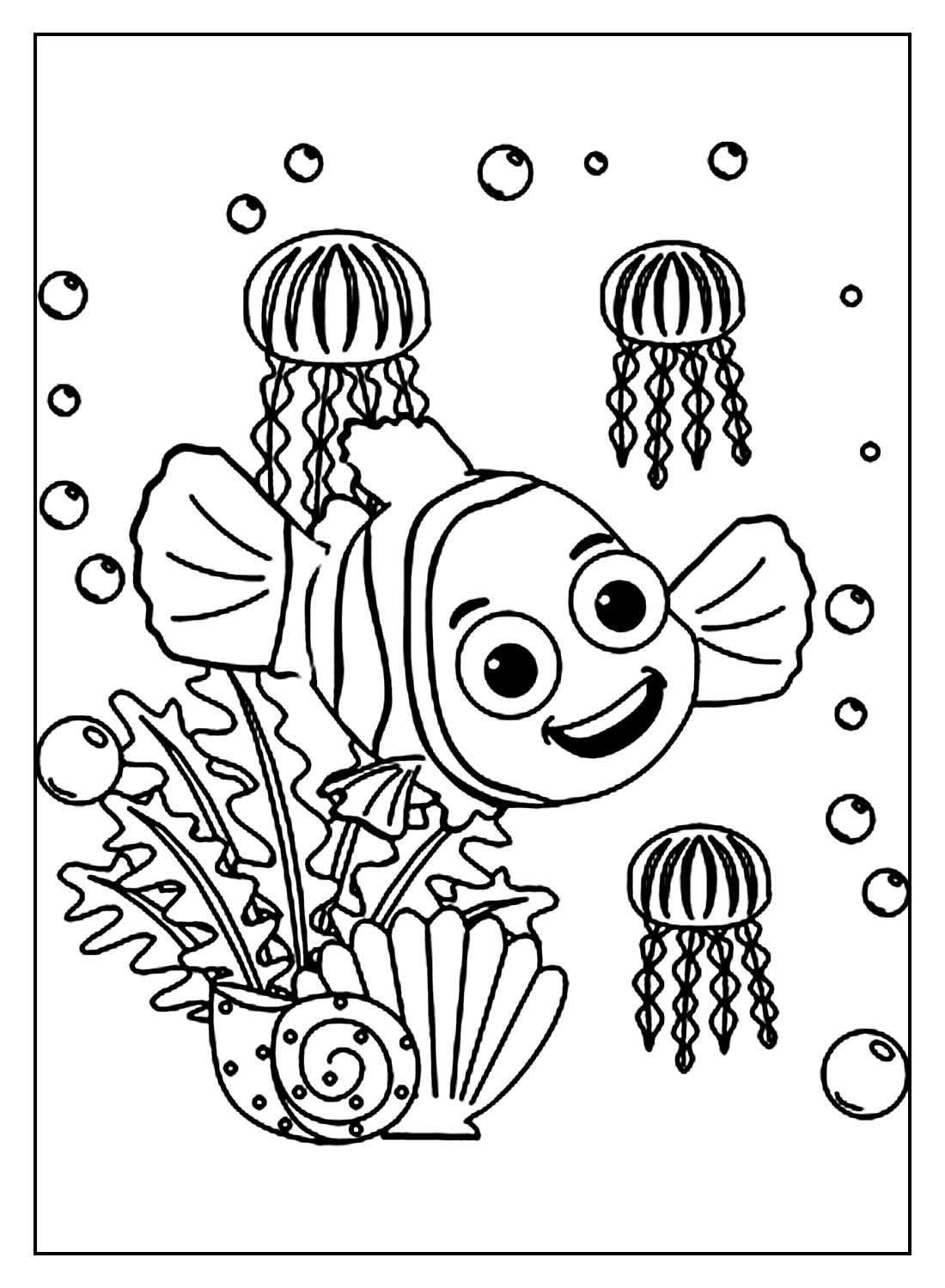 Desenhos de Procurando Nemo para colorir - Bora Colorir