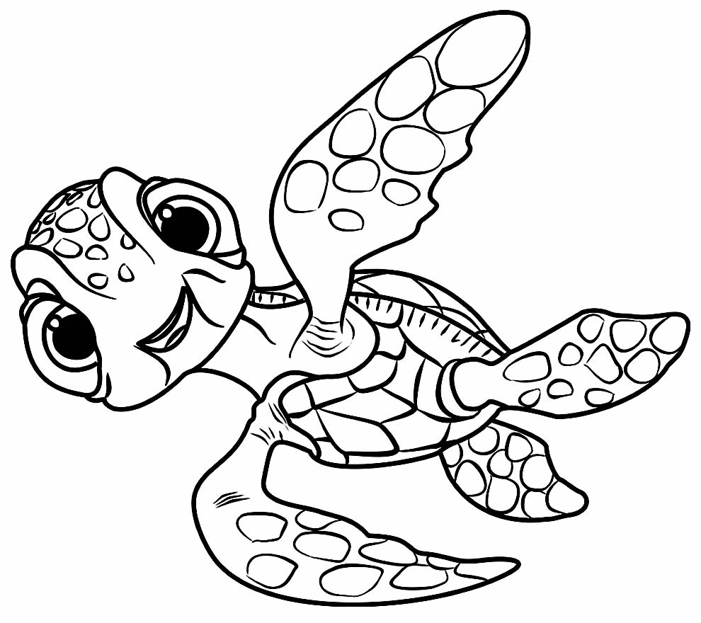 Tartaruga - Procurando Nemo - Desenho para colorir