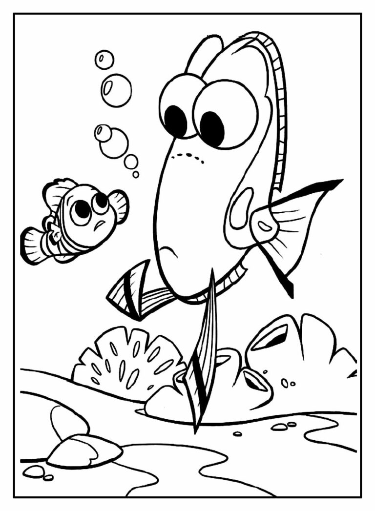 Desenhos de Procurando Nemo para colorir - Bora Colorir