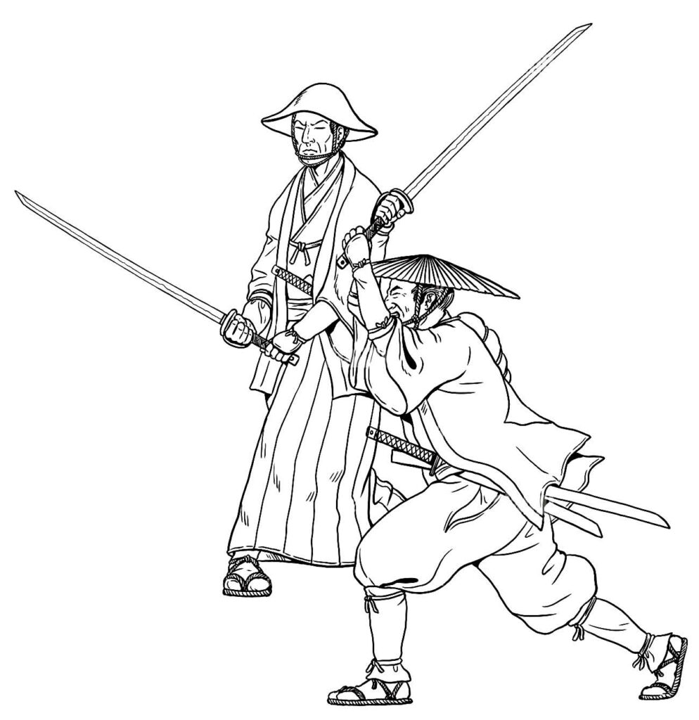 Pintar imagem de Samurai