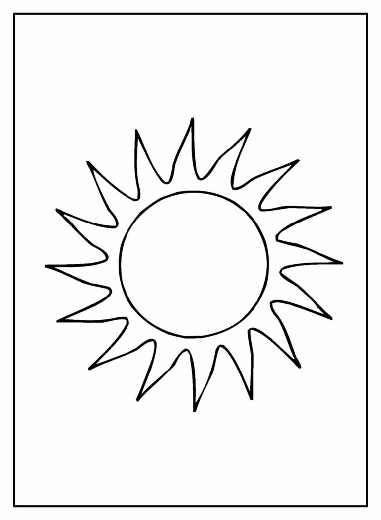 Desenhos de Sol para colorir - Bora Colorir