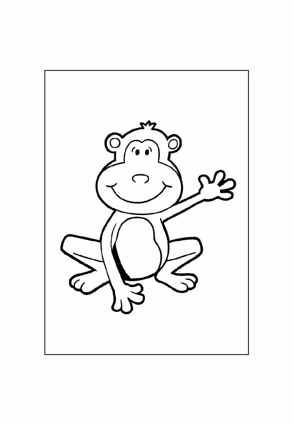 Desenho para colorir - Macaco