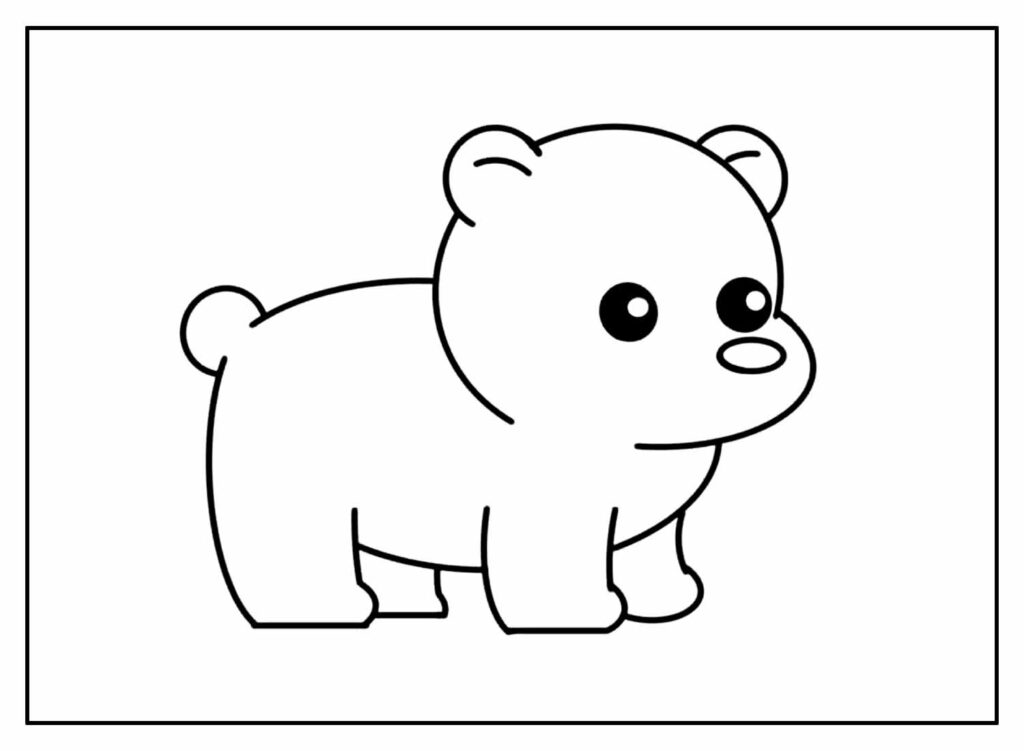 Desenho de Ursinho para colorir