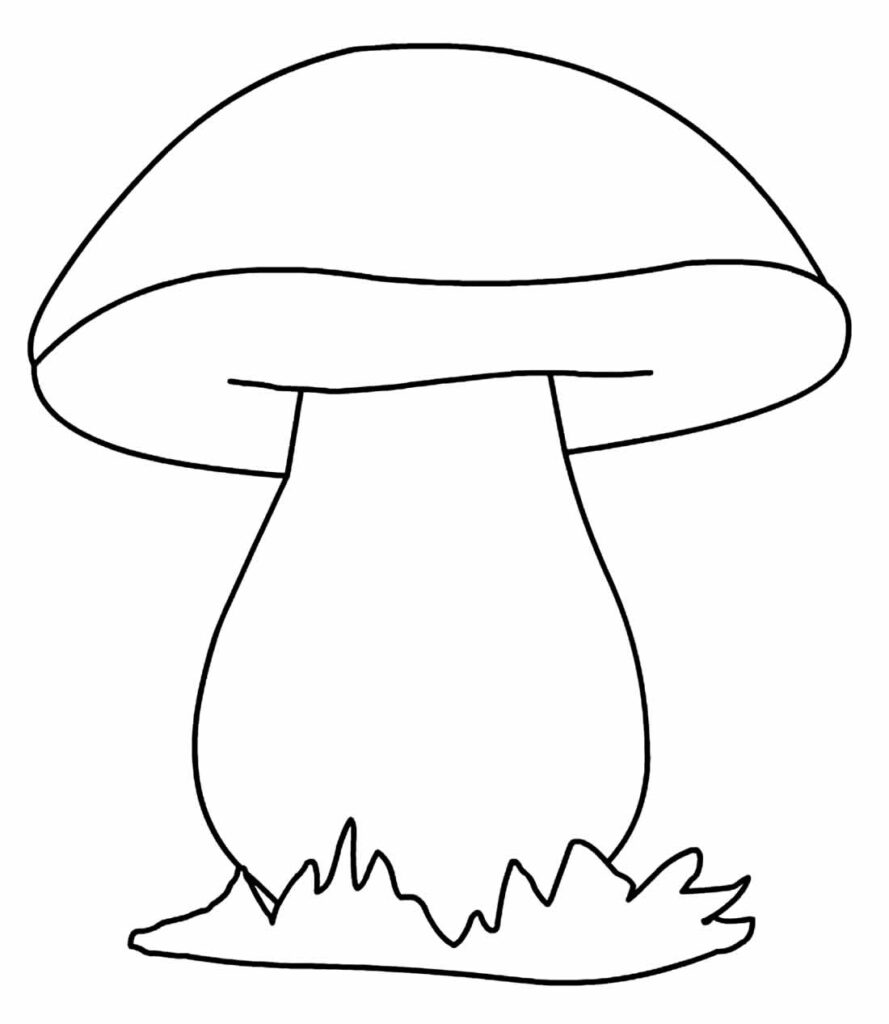 Desenho de Cogumelo para colorir