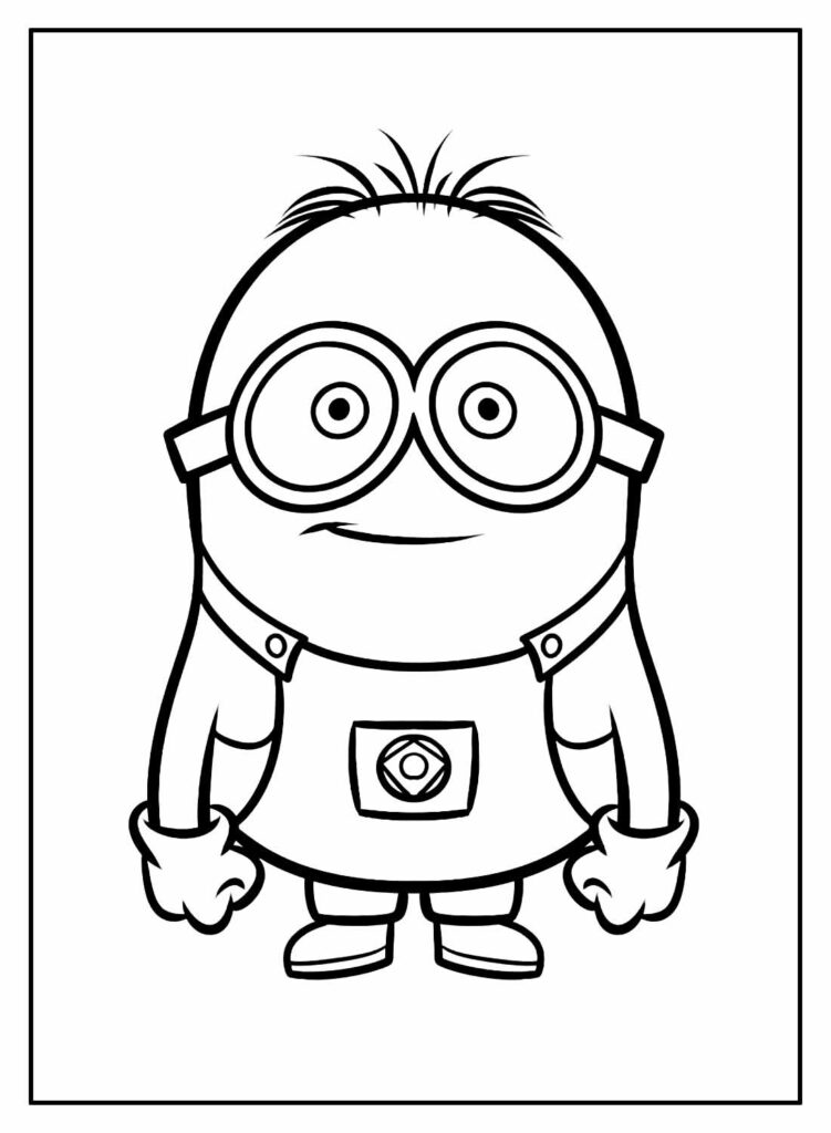 Desenho de Minions para colorir