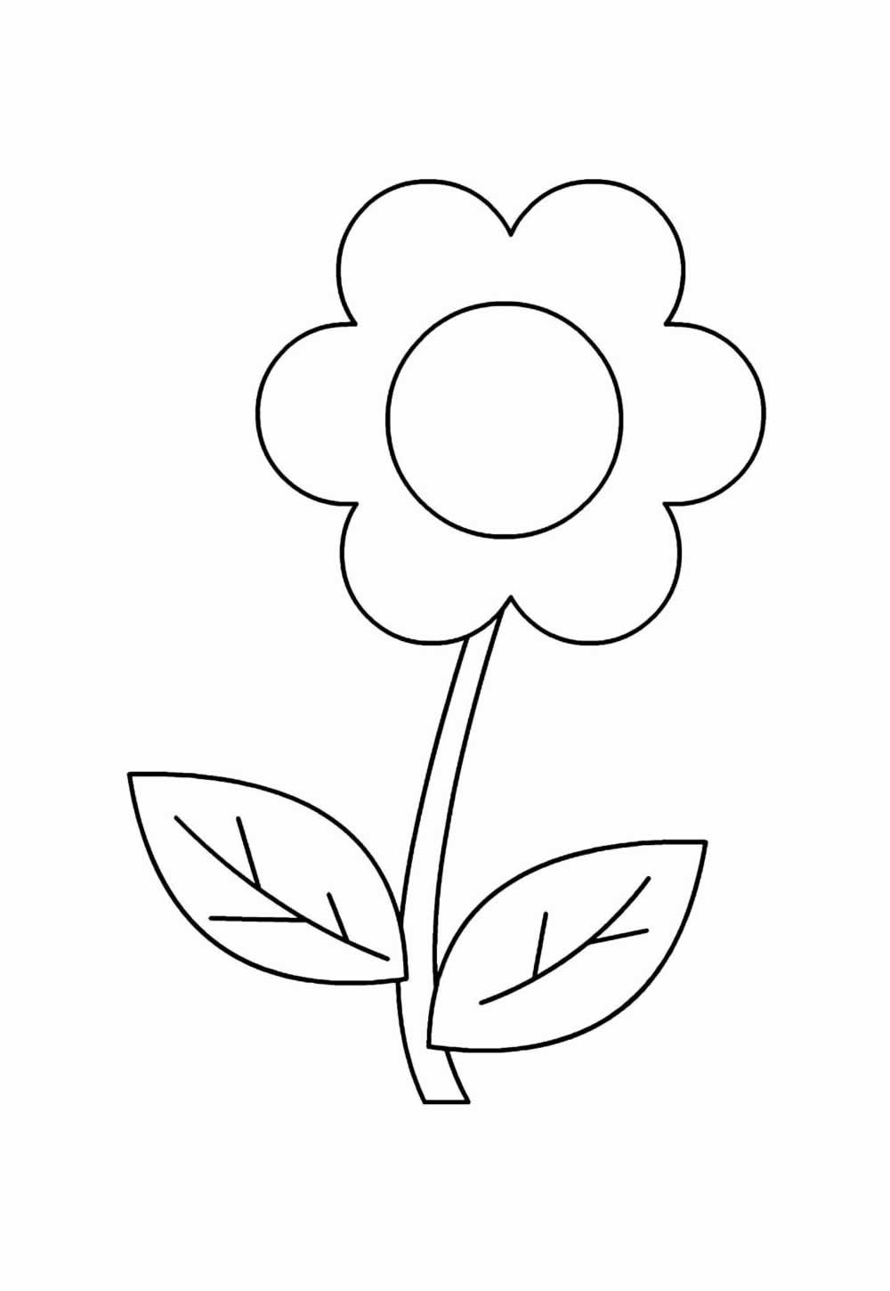 Desenho para colorir - Florzinha