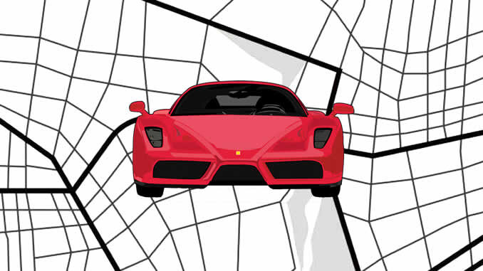 Desenhos de Ferrari para pintar