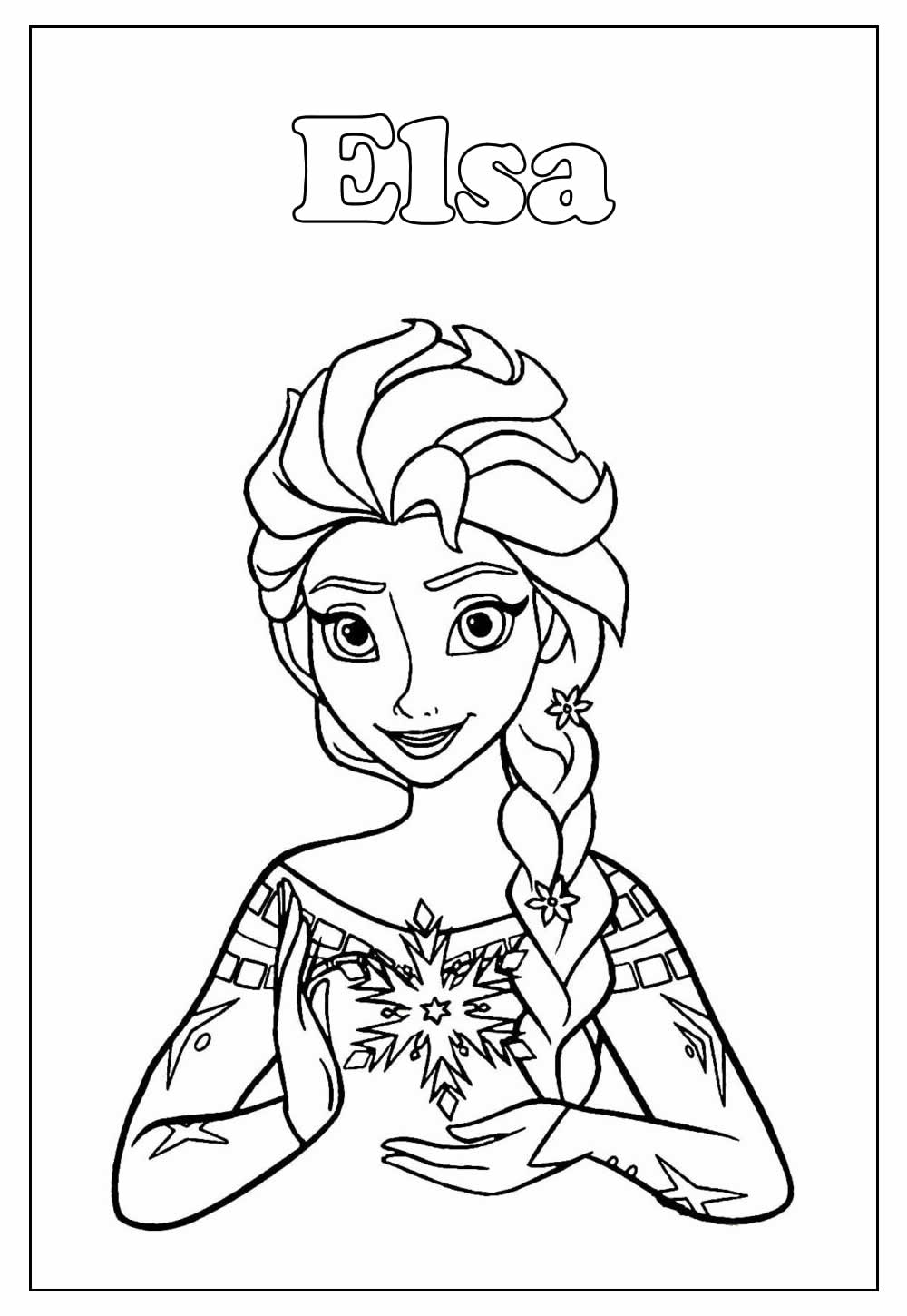Desenho da Elsa