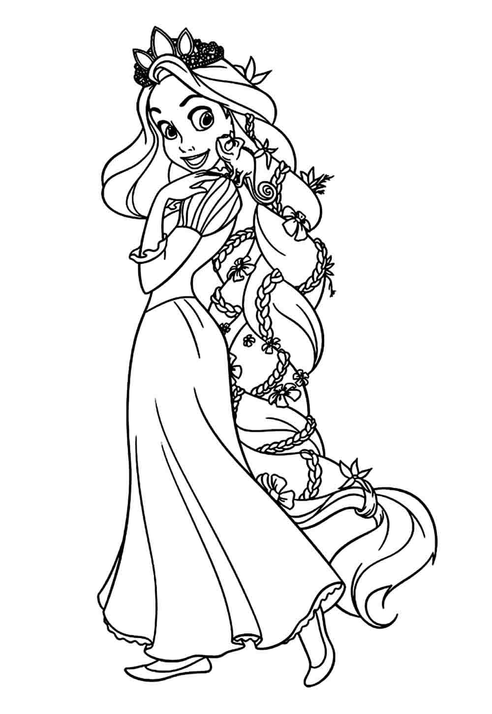 Desenhos Rapunzel Pintar