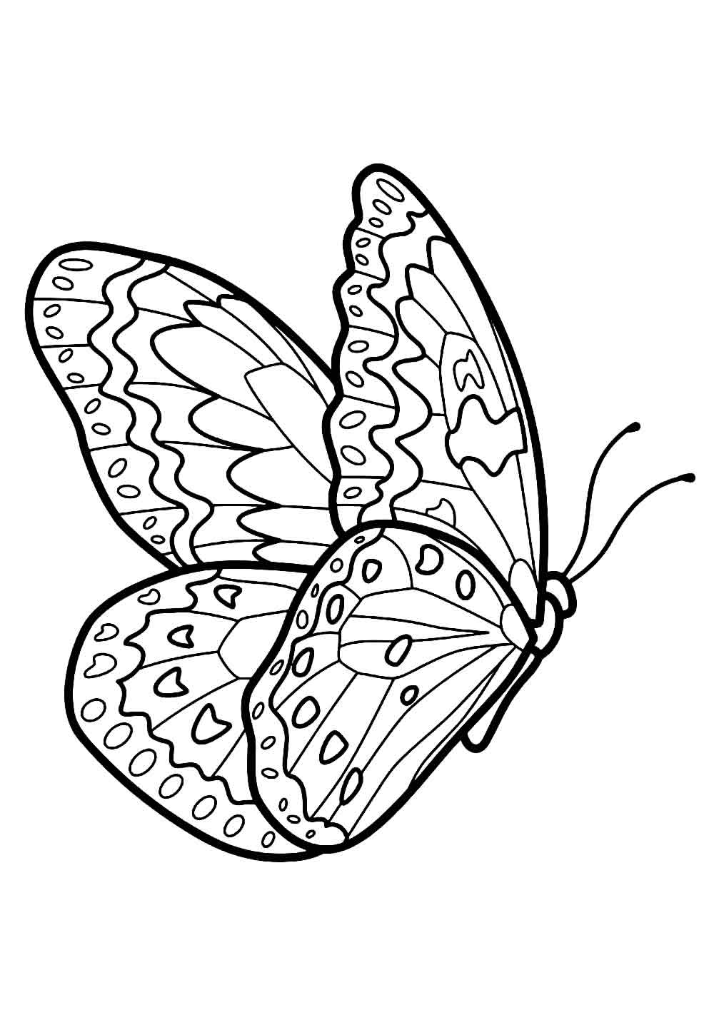 Desenho simples de borboleta