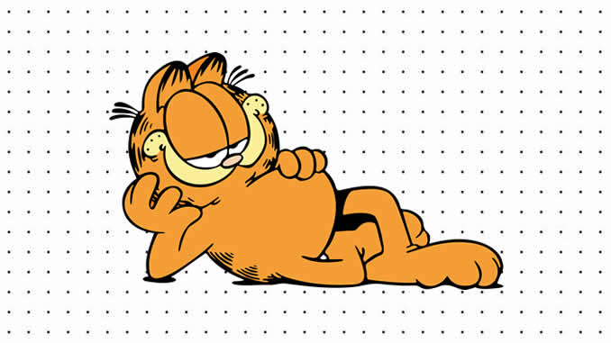 Desenhos de Garfield para colorir