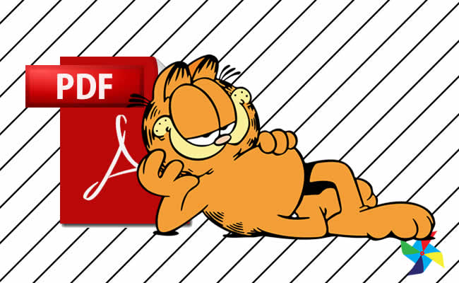 Desenhos de Garfield em PDF