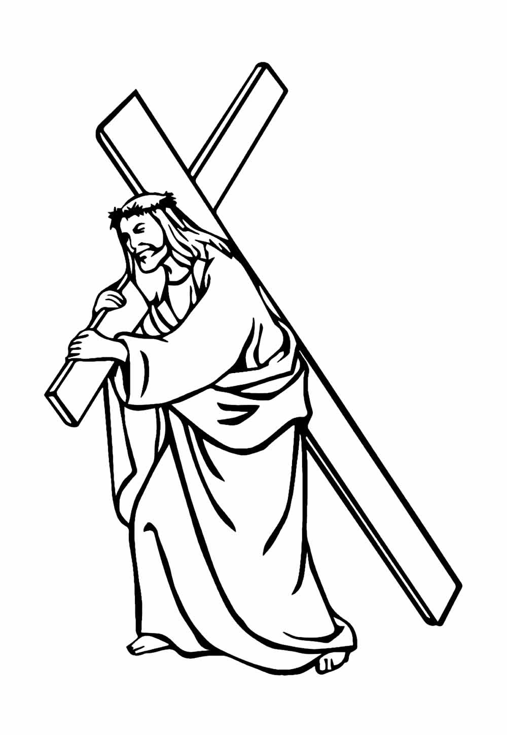 Desenho Jesus Cristo para Colorir