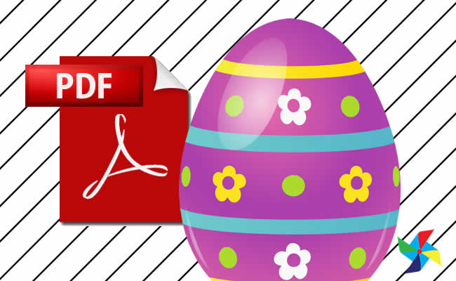 Desenhos de Ovos de Páscoa em PDF