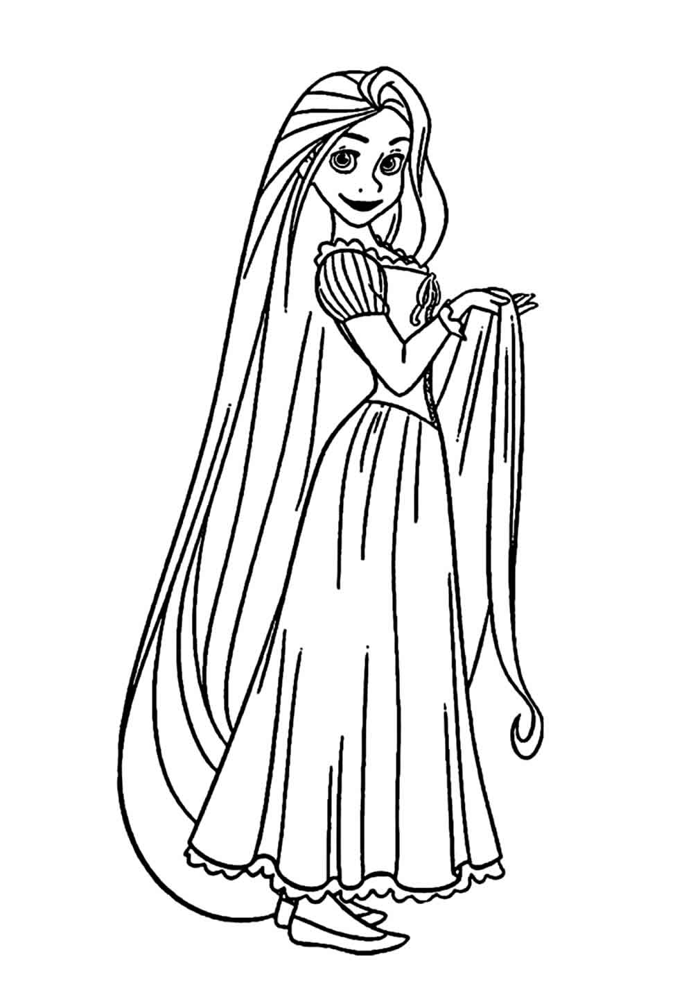 Desenho de Rapunzel