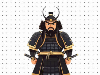 Desenhos de Samurai para colorir