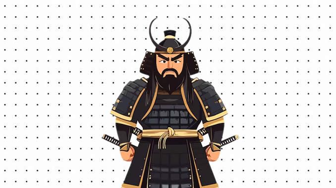 Desenhos de Samurai para colorir