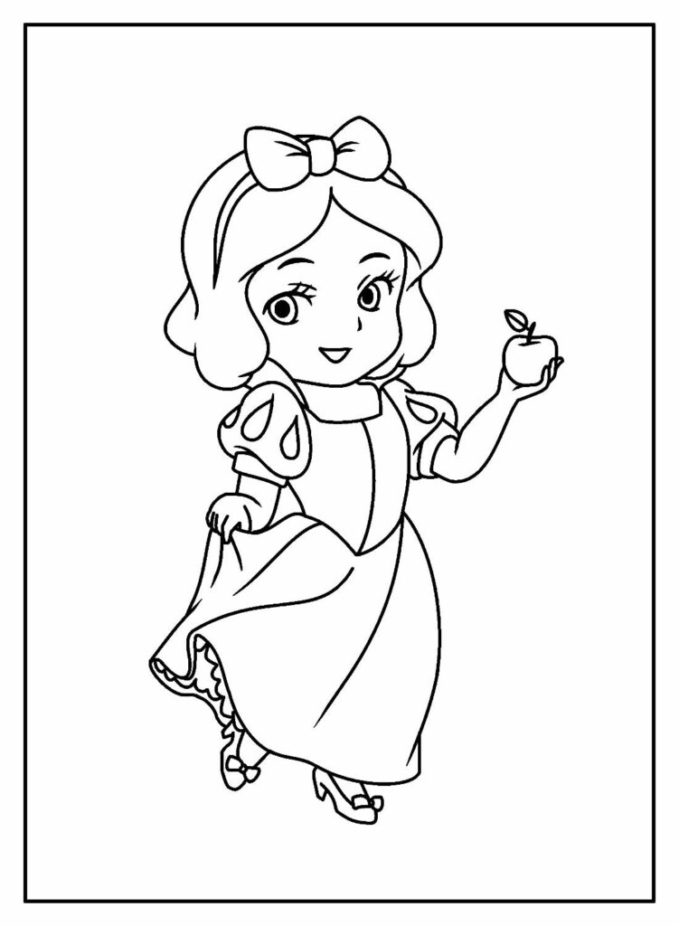 Desenho livre da princesa para imprimir e colorir - Princesas - Just Color  Crianças : Páginas para colorir para crianças