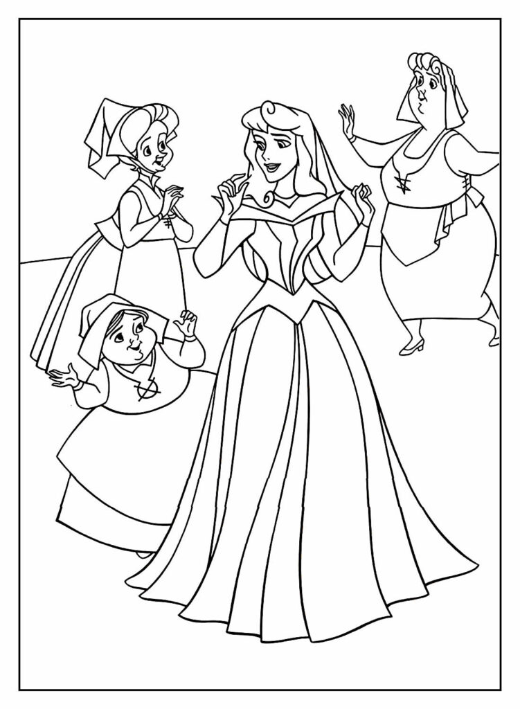 Desenhos das Princesas Disney para colorir - Bora Colorir