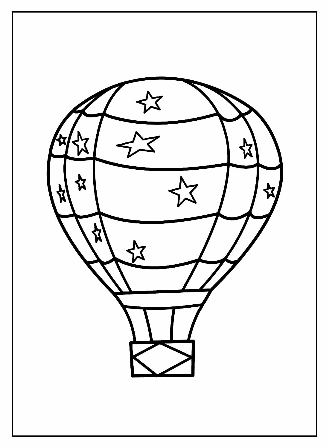 Desenhos de Balão para colorir - Bora Colorir