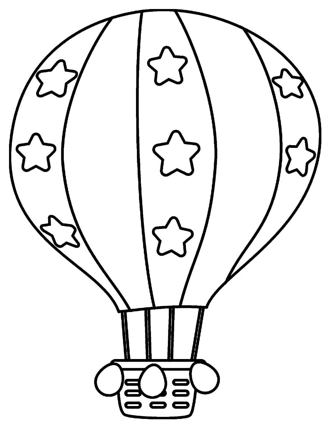 Desenhos de Balão para colorir - Bora Colorir