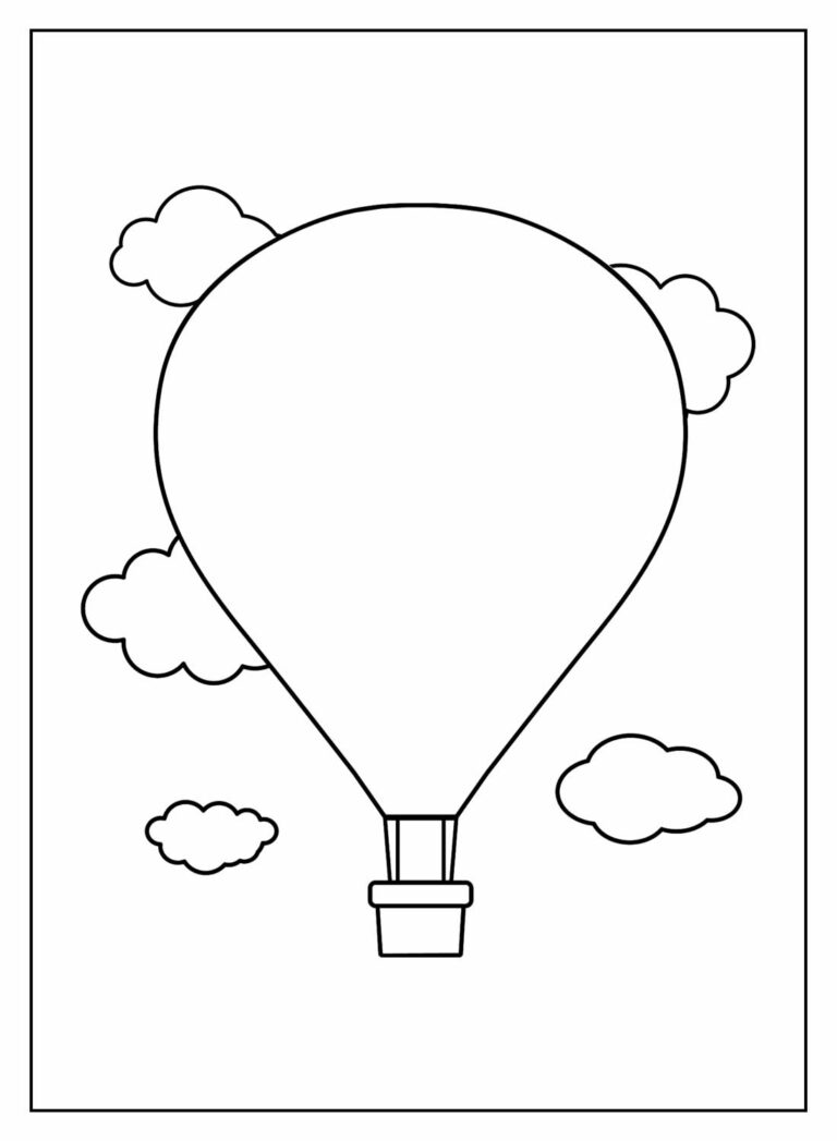 Desenhos de Balão para colorir - Bora Colorir