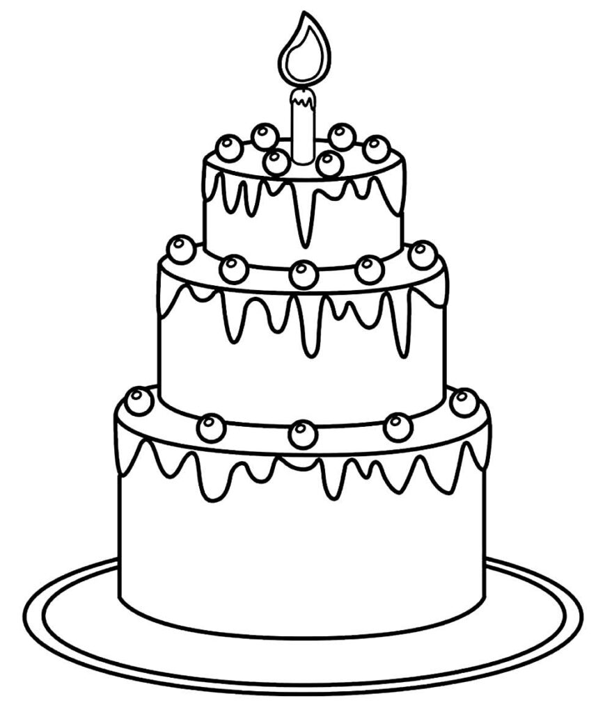 print desenhos: Desenho de bolo de aniversário para colorir e imprimir,  desenho de datas comemorativas