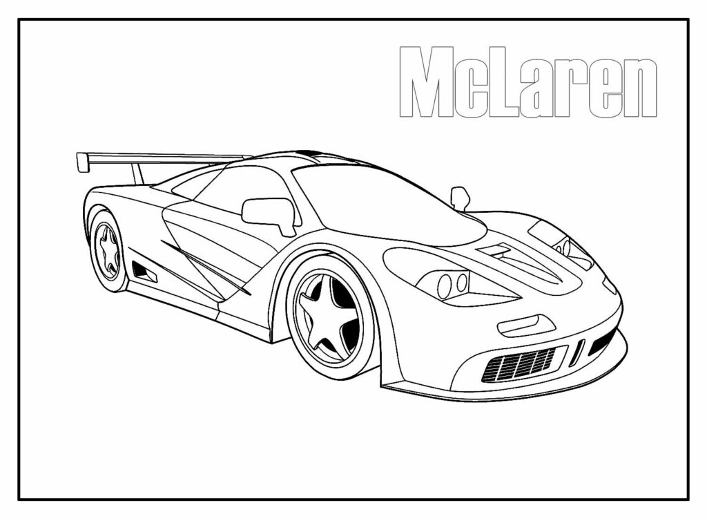 Desenhos de McLaren para colorir